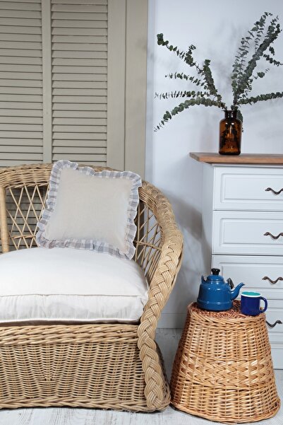 cotton maison Κάλυμμα μαξιλαριού Boho Ρετρό βολάν 45x45 εκ