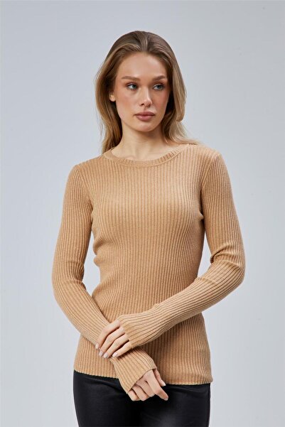 HomeStore Simli Yuvarlak Yaka Triko