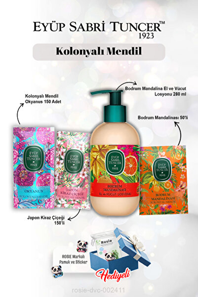Eyüp Sabri Tuncer Losyon Bodrum Mandalinası 280 ml, Mandalina 50'li, Okyanus ...