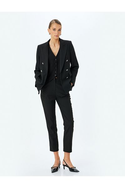 Koton High Waist Slim Fit Cigarette Pants
