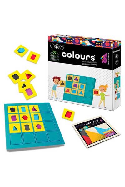 TÜZDER Sudoku Intelligence and Mind Game with Colors - 4+ Age 1+ Players