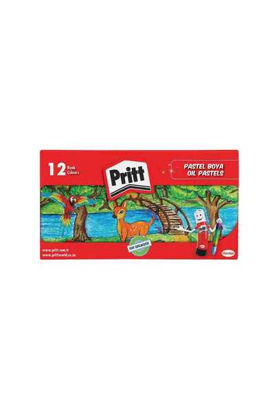 Pritt علبة من الورق المقوى بألوان الباستيل 12 لونًا