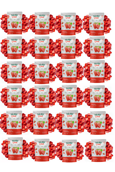 İSKİLİP 24 عبوة من الفراولة المجففة - فرازي الفراولة المجففة - 18 جرام