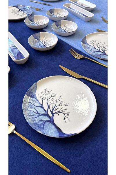 Borser Tree of Life 6-Piece 14 Piece Breakfast Set
