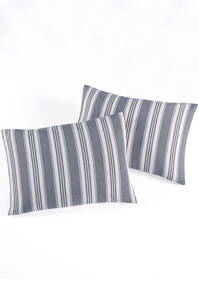 Eponj Home Față de pernă sport cu dungi din 2 bucăți, antracit Soft Line