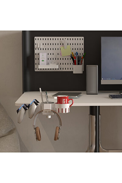 SMİLESEPET MASA ÜSTÜ DÜZENLEYİCİ ORGANİZATÖR SET 1 KALEMLİK BARDAKLIK PC KOL ...