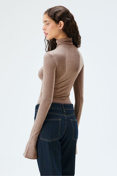 IAMNOTBASIC Brown Melange Katie Top