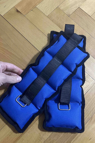 Jet El & Ayak Ağırlığı 0.5 Kg x 2 Adet Bilek Kum Torbası Kas Güçlendirme Spor...