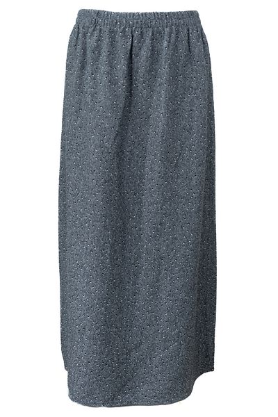 Oppland Fusta groasă de iarnă pentru femei, țesătură jacquard din bumbac, cu talie elastică, cu model floral, potrivire relaxată