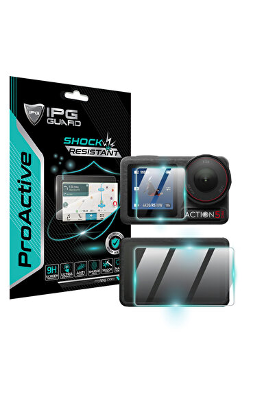 ProActive Screen Saver for IPG Camera for DJI Osmo Action 5 Pro (2 Large, 1 Small Screen)