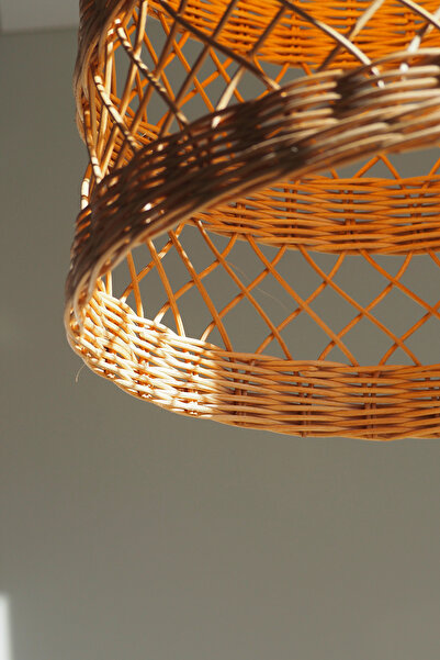 rattam Doğal Rattan Avize: LANDI 37x40cm