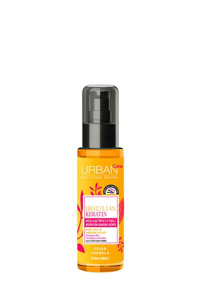 Urban Care Brazilian Keratin Straightening Effective Heat Protector Keratin Hair Care Cure-75 Ml-Vegan
