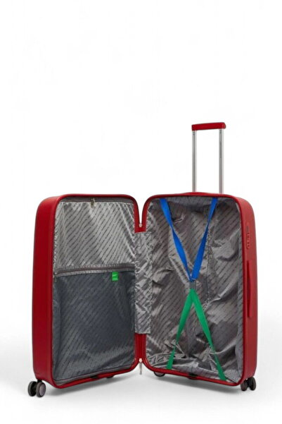 Benetton 60 Cm Kırmızı Unisex Orta Boy Valiz 14bnt1000-02