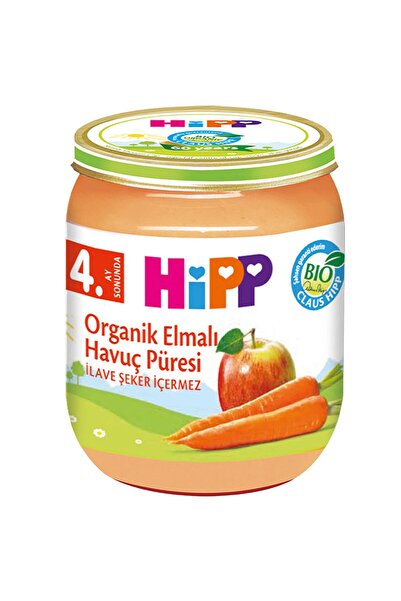 Hipp Kavanoz Maması Organik Elmalı Havuç Püresi 125 gr