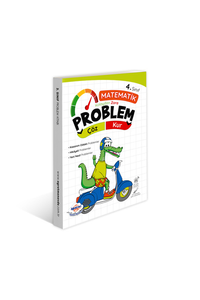 öğretmen evde 4. Sınıf Problem Kur – Çöz Kitabı (2024-2025)