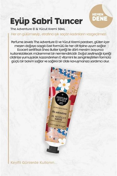 Eyüp Sabri Tuncer The Adventure Buy 11 Get 9 Hand and Body Cream 50 ml and Rosie