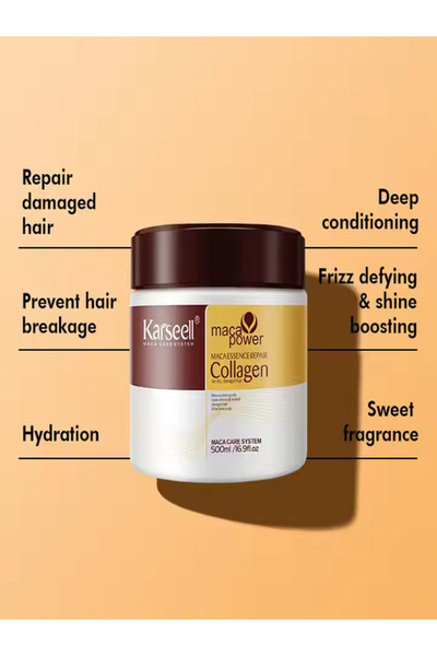 Karseall Karseell Maca Power Collagen Onarıcı Saç Bakım Maskesi 500ml.orjinal...