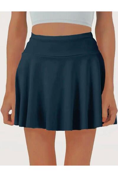 miatamer Esnek Rahat Kısa Şort Etek