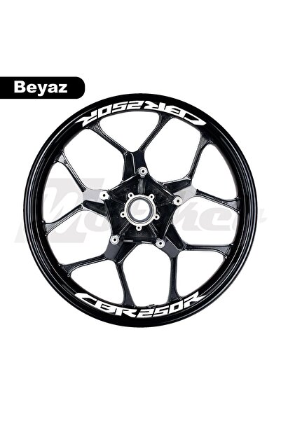 Motiker Honda CBR250R Jant İçi Sticker Etiket Modeli Beyaz Renk