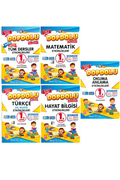 Mavi Boncuk 1.Sınıf Dopdolu Mavi Boncuk 1.Sınıf 2.Dönem Seti - 5 KİTAP - Etki...
