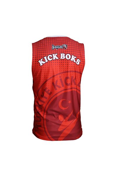 Dragondo Kf1006 Kick Boxing Singlet Red Kick Boxing Singlet