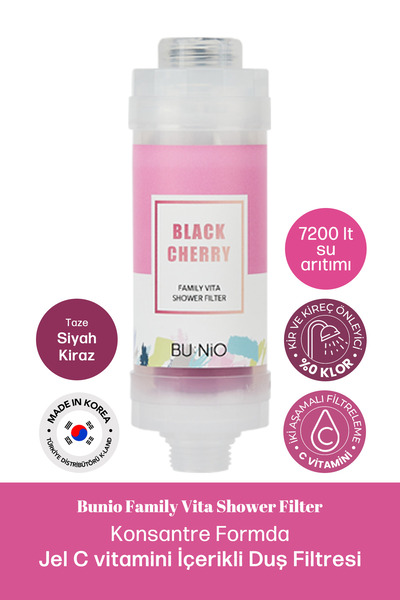 bunio C Vitaminli Su Arıtıcı Duş Filtresi ve Atopik Ciltler Bunio Shower Filt...