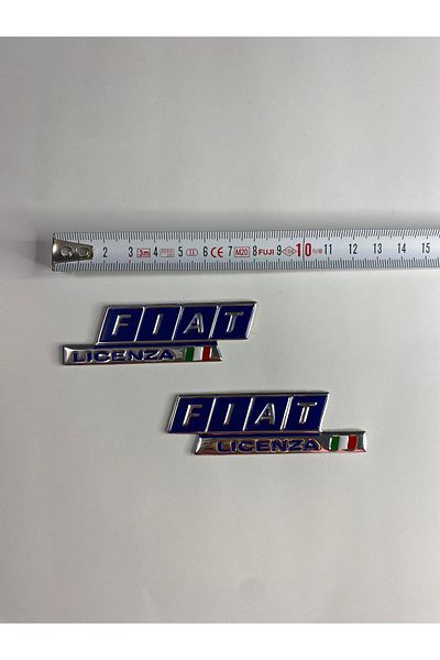 OTOMOR AKSESUAR Autocolant Fiat Licenza Dual Bonding Sticker Etichetă din aluminiu 8x3