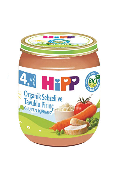 Hipp Kavanoz Maması Organik Sebzeli Ve Tavuklu Pirinç 125 gr