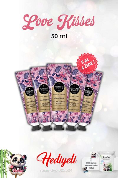 Eyüp Sabri Tuncer Love Kisses 50 ml & Rosie - Hand & Body Cream, Buy 5 Get 4
