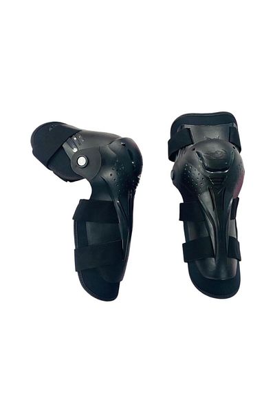 GMS Black Cobra Motorcycle Knee Pad - Articulated
