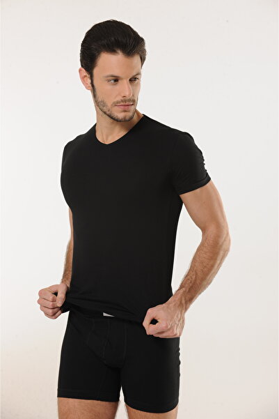 Hmd Ανδρικό μπλουζάκι από βαμβακερό λαιμόκοψη Lycra - 3 εσώρουχο, 92% βαμβάκι, 8% ελαστάνη