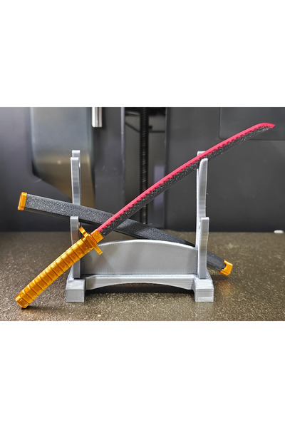 MONACONCEPT Demon Slayer Tsugikuni Yoriichi Mini Katana Ve Stand Seti
