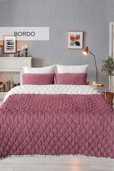 İyi Geceler İstanbul Atlas 100% Cotton Double Muslin Beddeck and Quilt Set