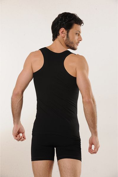 Hmd 6 Pcs Men's Cotton Lycra Rambo Sport Singlet 92% Cotton, 8% Elastane