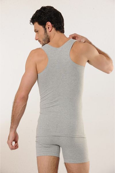 Hmd 5 Pcs Men's Cotton Lycra Rambo Sport Singlet 92% Cotton, 8% Elastane