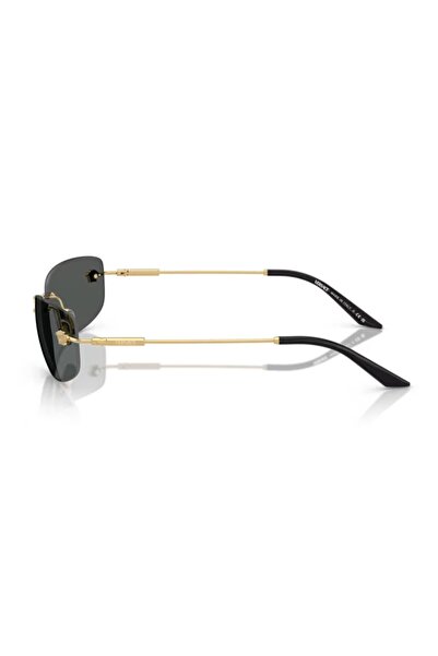 Versace Ve 2279 100287 60 Men's Rectangular Gold Metal Sunglasses