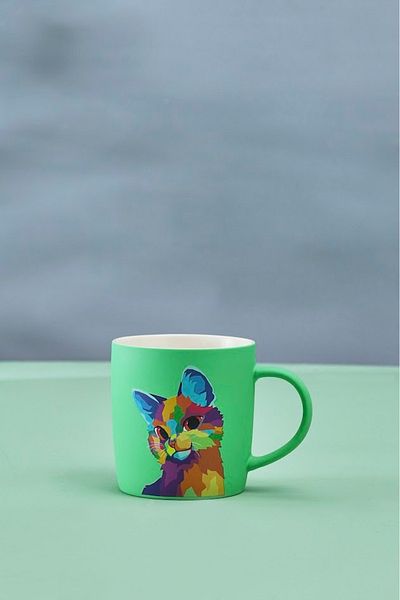Karaca Soft Touch Cat 350 ml Mug