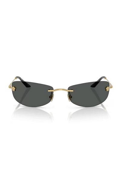 Versace Man Rectangle Sunglasses- Ve 2279 - Lense Size:60mm - Gold