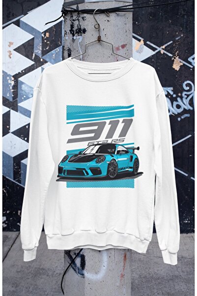 Fuddy Moda Porsche 911 GT3 RSt Štampano Unisex Oversize kroj Dukserica