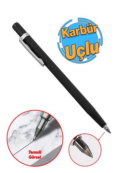 Badem10 Metal Steel Aluminum Wood Scriber with Carbide Tip Marker Pen Ceramic Glass Crusher Cutter 1Pcs