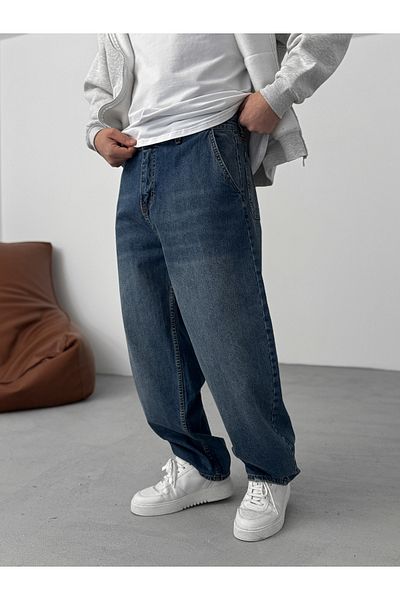 BYBASICMAN Dark Blue Antique Skater Fit Jean Dp-13