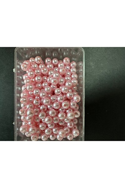 LİVZA BİJUTERİ 8 Mm Yuvarlak Renkli Inci Pembe Renk 20 Gram, Çanta Yapım