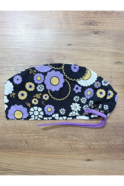 Limitless Hemşire bonesi aşçı bonesi Mor