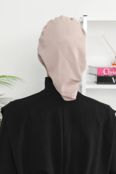 Aisha's Design Aerobin Ready-Made Turban with Fabric Accessories, Ht-93, Mink