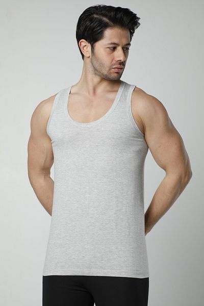 Hmd 6 Men's Plus Size Supreme Combed Cotton Strap Undershirt 100% Cotton