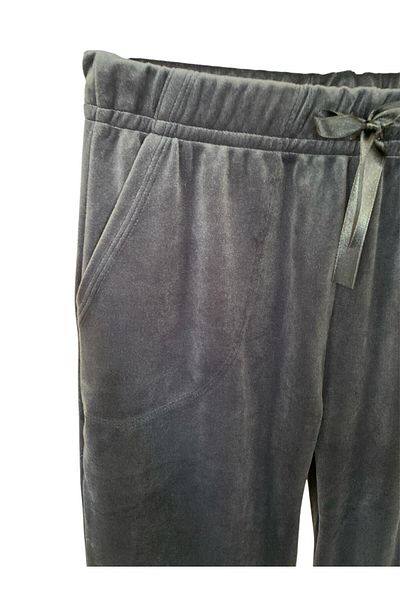 FORMO Pantaloni de pijama de jogger din catifea afumată de înaltă calitate cu buzunare - picior elastic