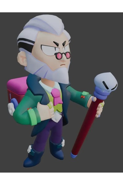 Giftbox3d Brawl Stars Byron Character Figure 20 cm