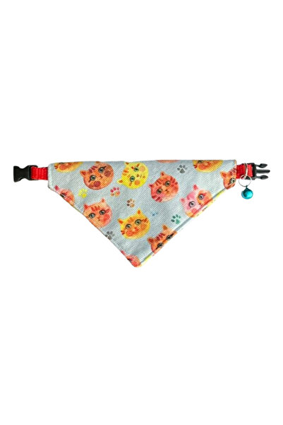 Cocopet Desenli Fular Bandana Kedi Tasması 3'lü Set