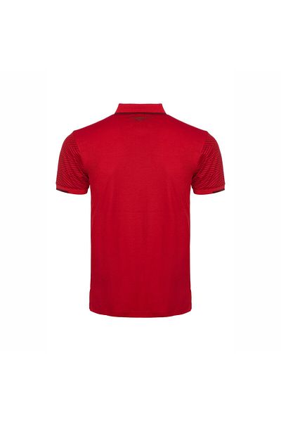 UMBRO Κόκκινο μπλουζάκι Solo Polo Camping - Βαμβακερό Πικέ