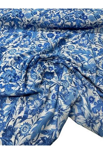 ipekkumaş Model de flori mediteraneene Rochie Cămașă Tesatura creponată Produsul nostru se vinde la bucăți 1 bucată 1 metru